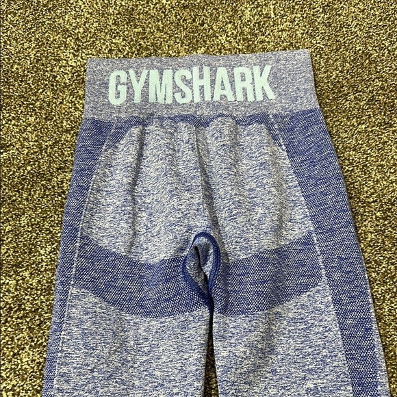 Gymshark flex high waisted leggings NO SIZE TAG XS/S Earl Blue Marl - Picture 7 of 7